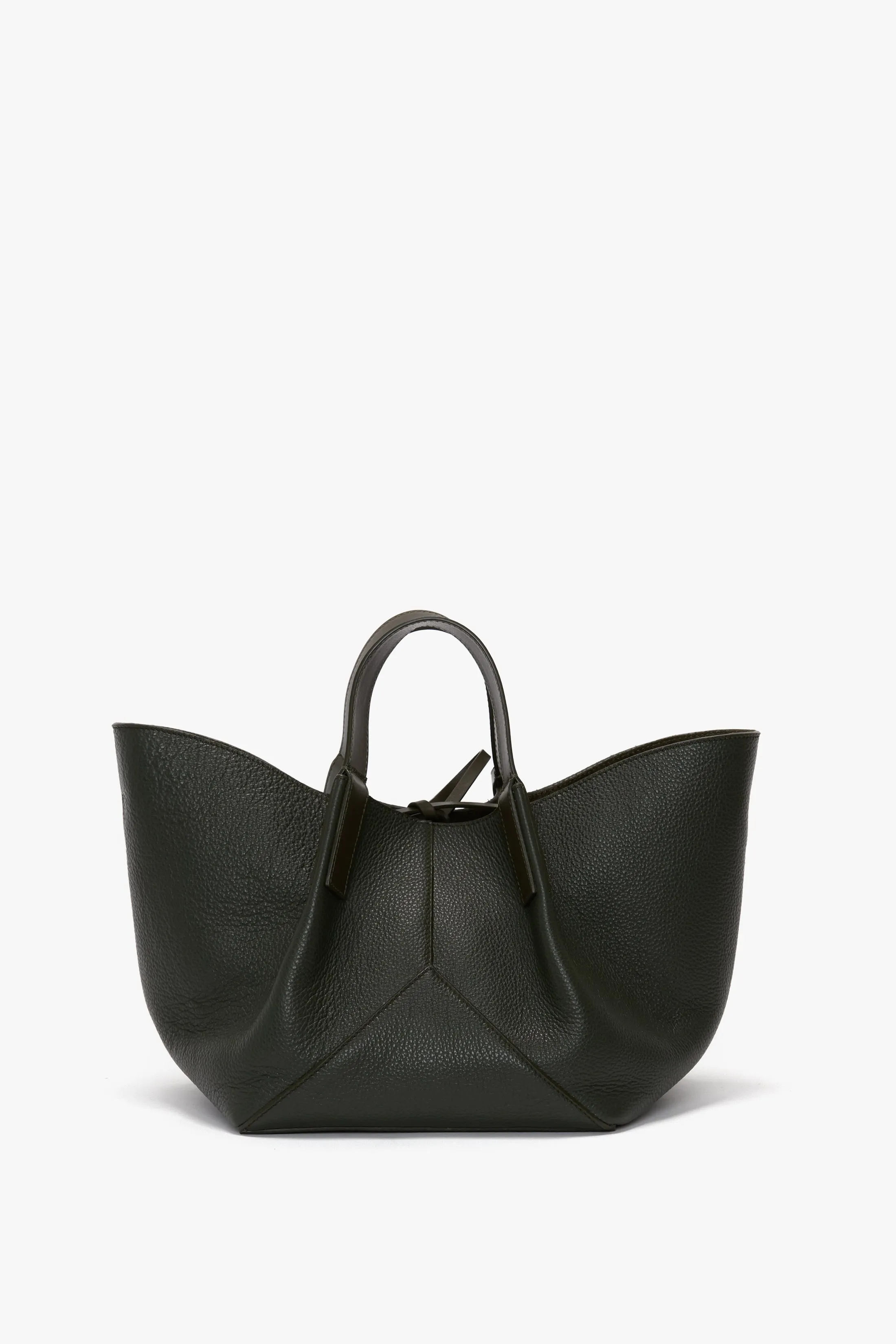 W11 Mini Tote Bag In Loden Leather