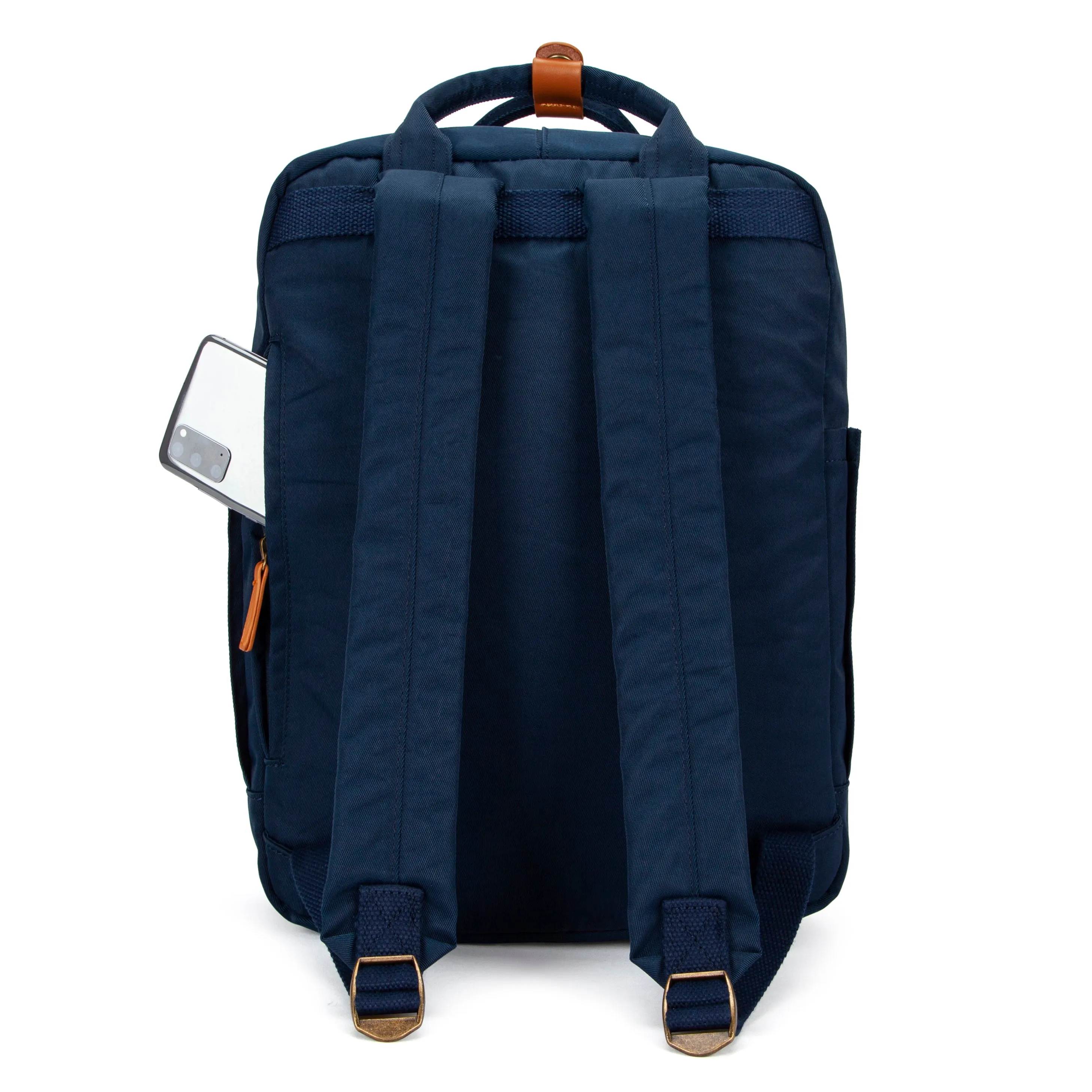 Wimbledon Backpack - Navy with Tan