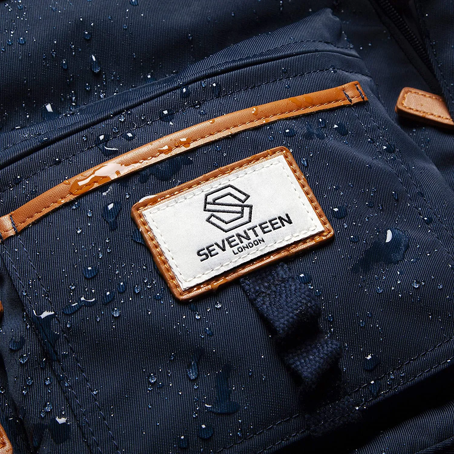 Wimbledon Backpack - Navy with Tan