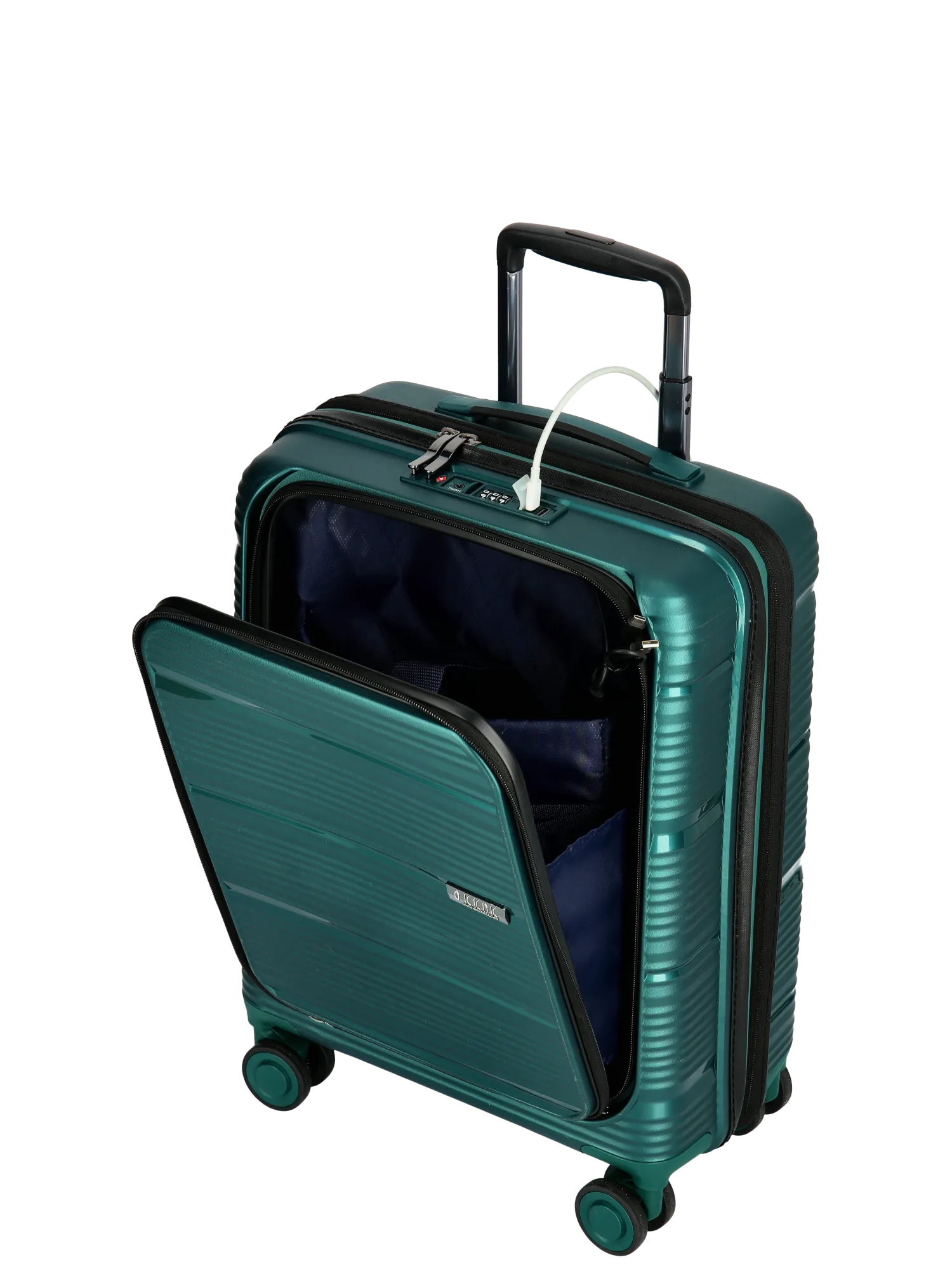 Wire KKDK Cabin Suitcase with front pocket and USB