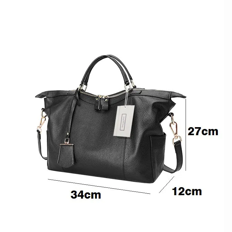 Women's genuine cowhide leather handbag Ellipse V3 design